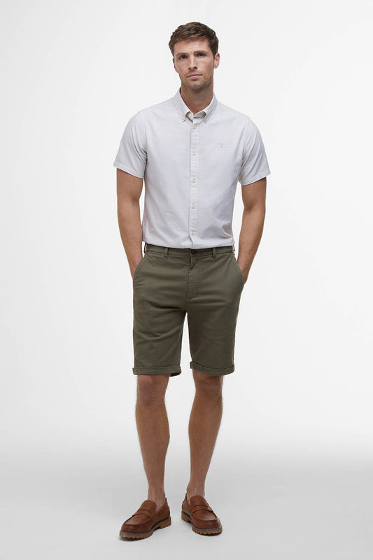 Washed Twill Chino Shorts - STONE
