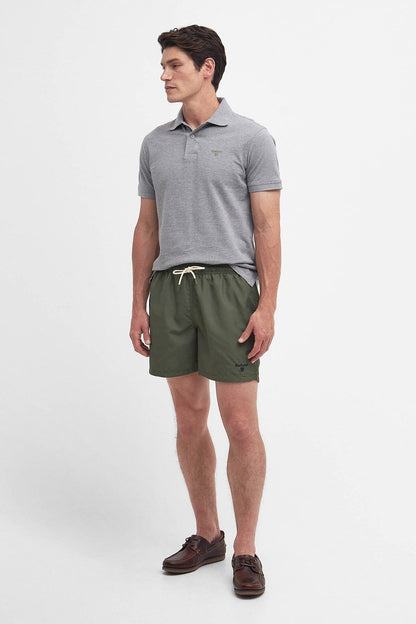 Logo Swim Shorts - OLIVE