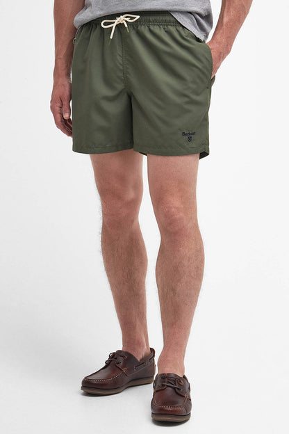 Logo Swim Shorts - OLIVE