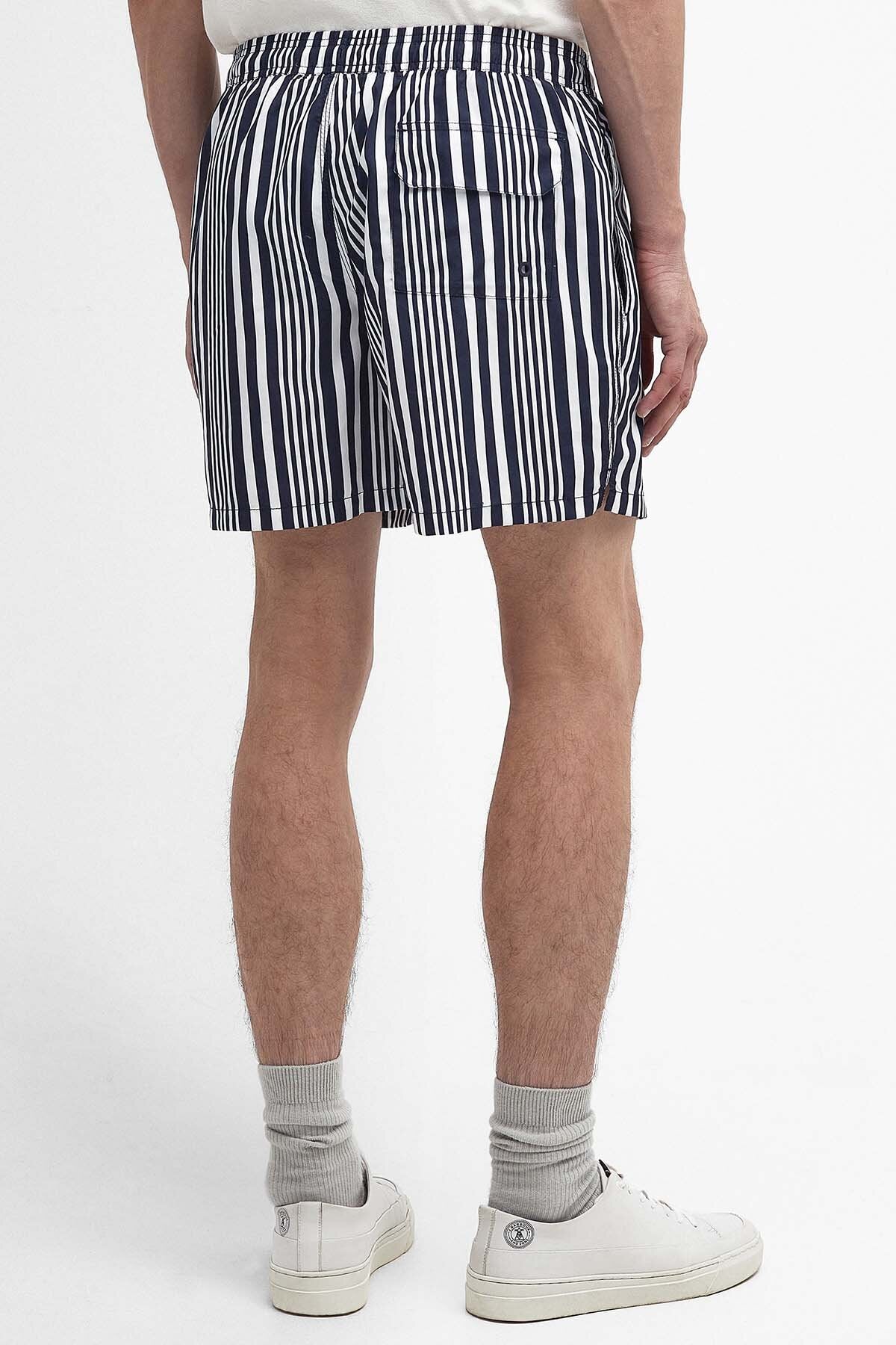 Decklam Striped Swim Shorts - NAVY