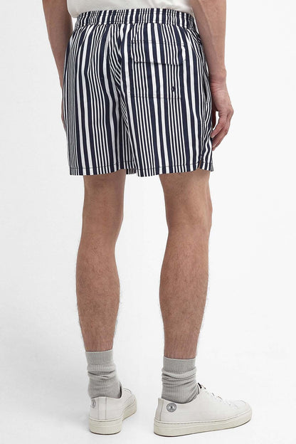 Decklam Striped Swim Shorts - NAVY