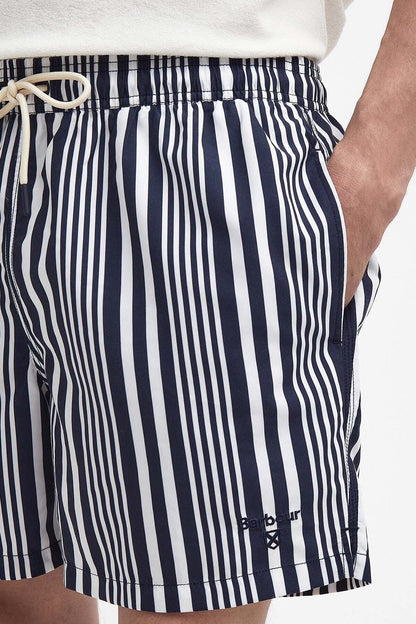 Decklam Striped Swim Shorts - NAVY