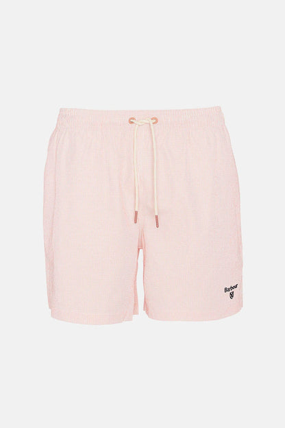 Somerset Pinstripe Swim Shorts - PINK CLAY