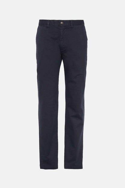 Washed Stretch Tailored Trousers - DARK NAVY
