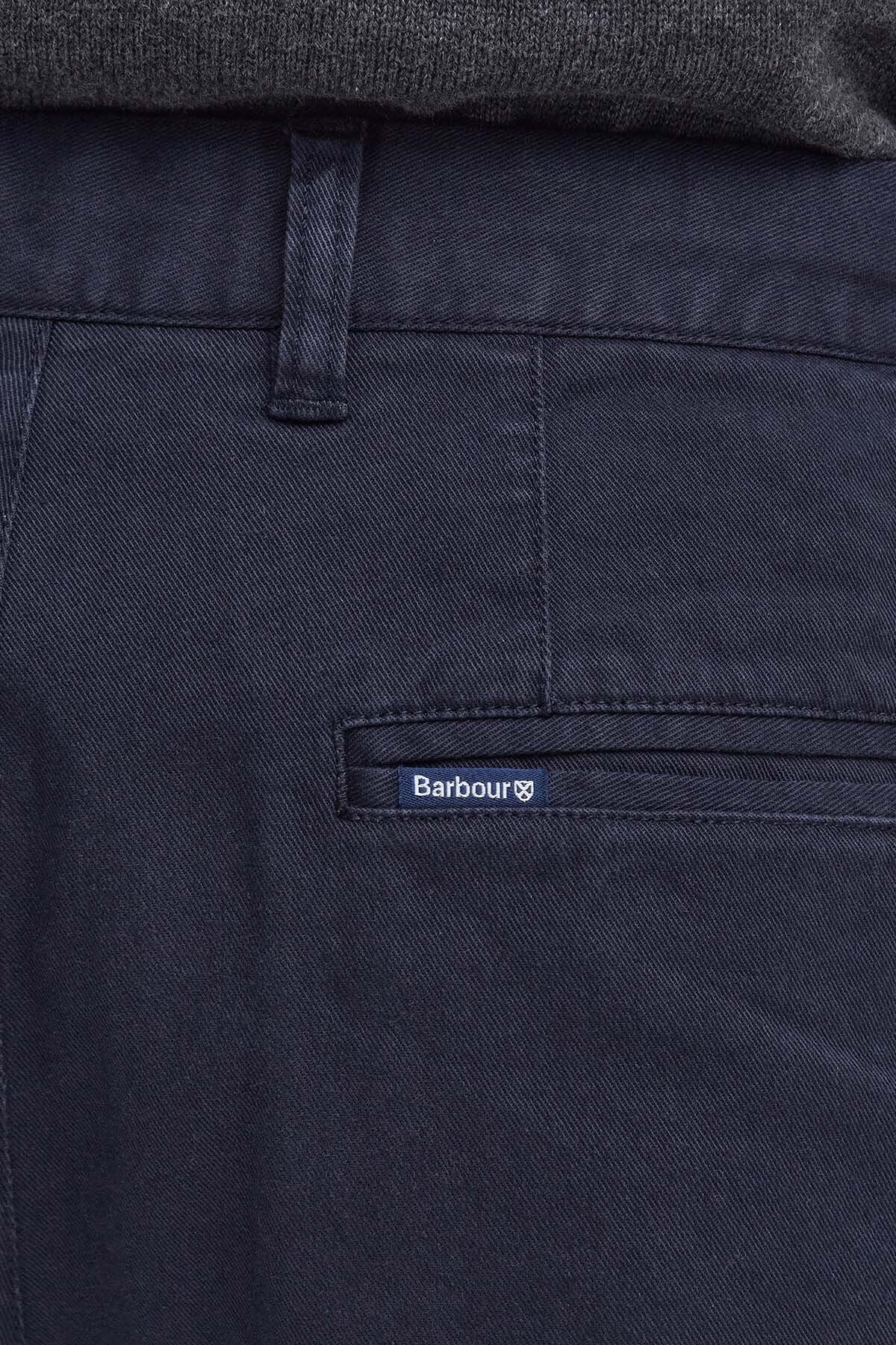 Washed Stretch Tailored Trousers - DARK NAVY