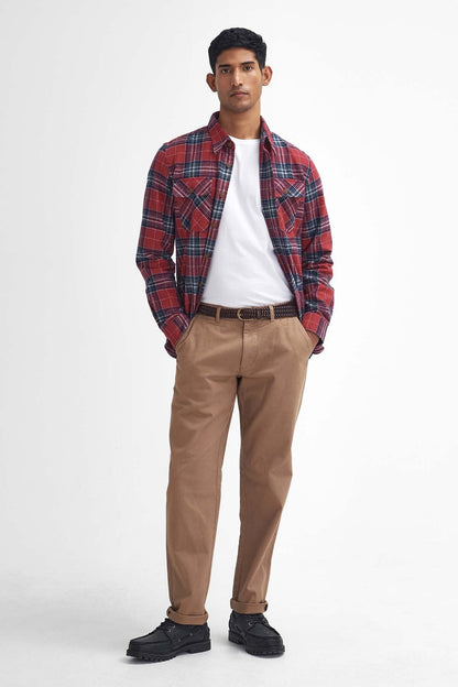 Washed Stretch Tailored Trousers - STONE