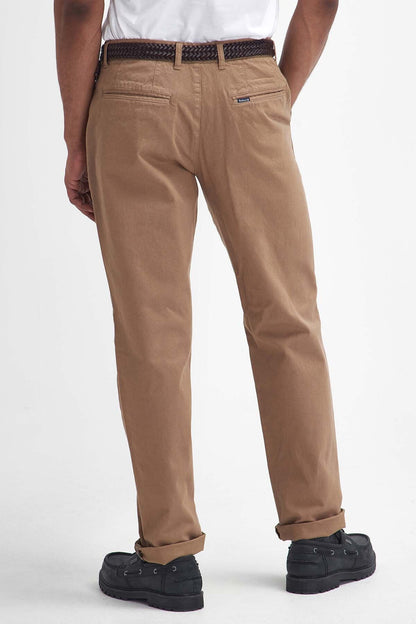 Washed Stretch Tailored Trousers - STONE