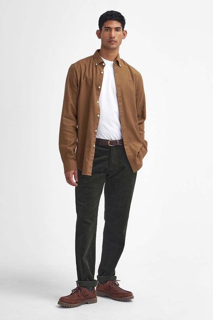 Stretch Cord Tailored Trousers - FOREST