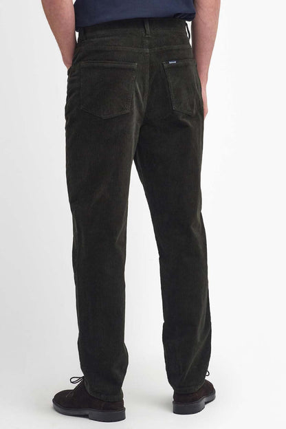 Stretch Cord Regular Trousers - FOREST