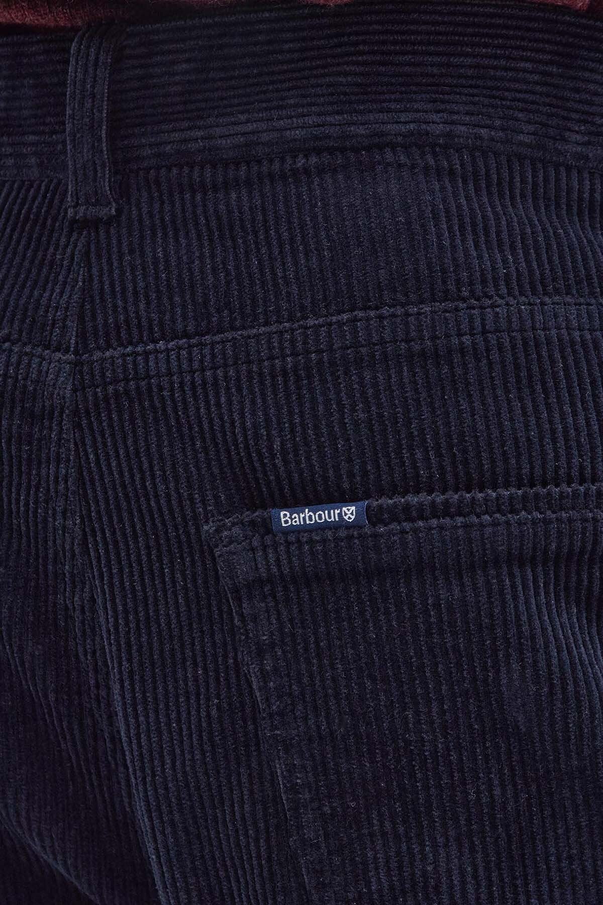 Stretch Cord Regular Trousers - NAVY