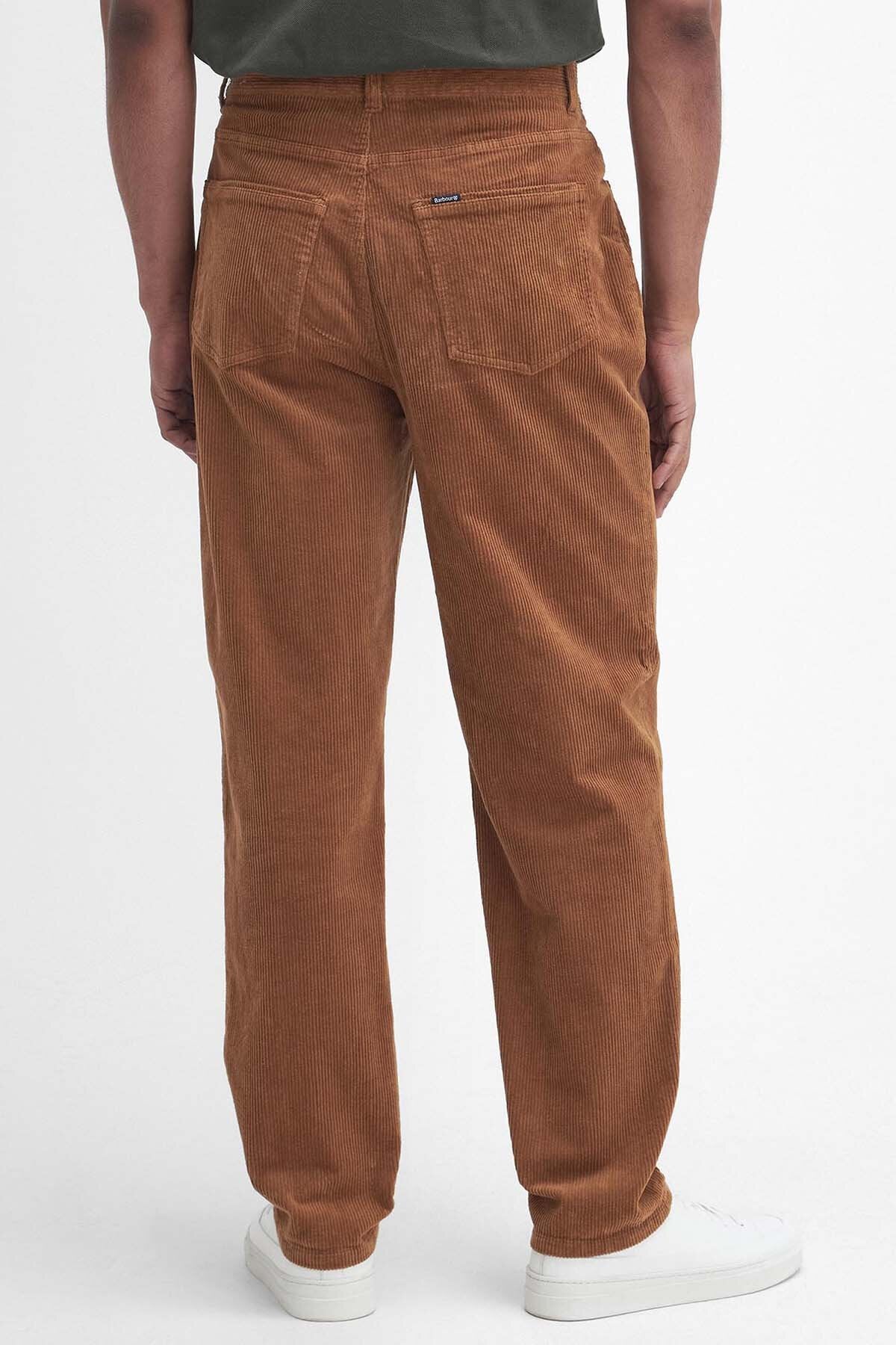 Stretch Cord Regular Trousers - DARK HONEY