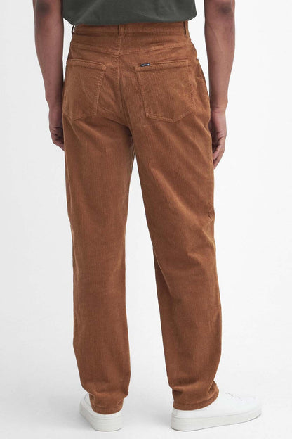 Stretch Cord Regular Trousers - DARK HONEY