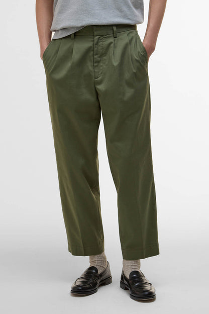 Ted Relaxed Chinos - OLIVE