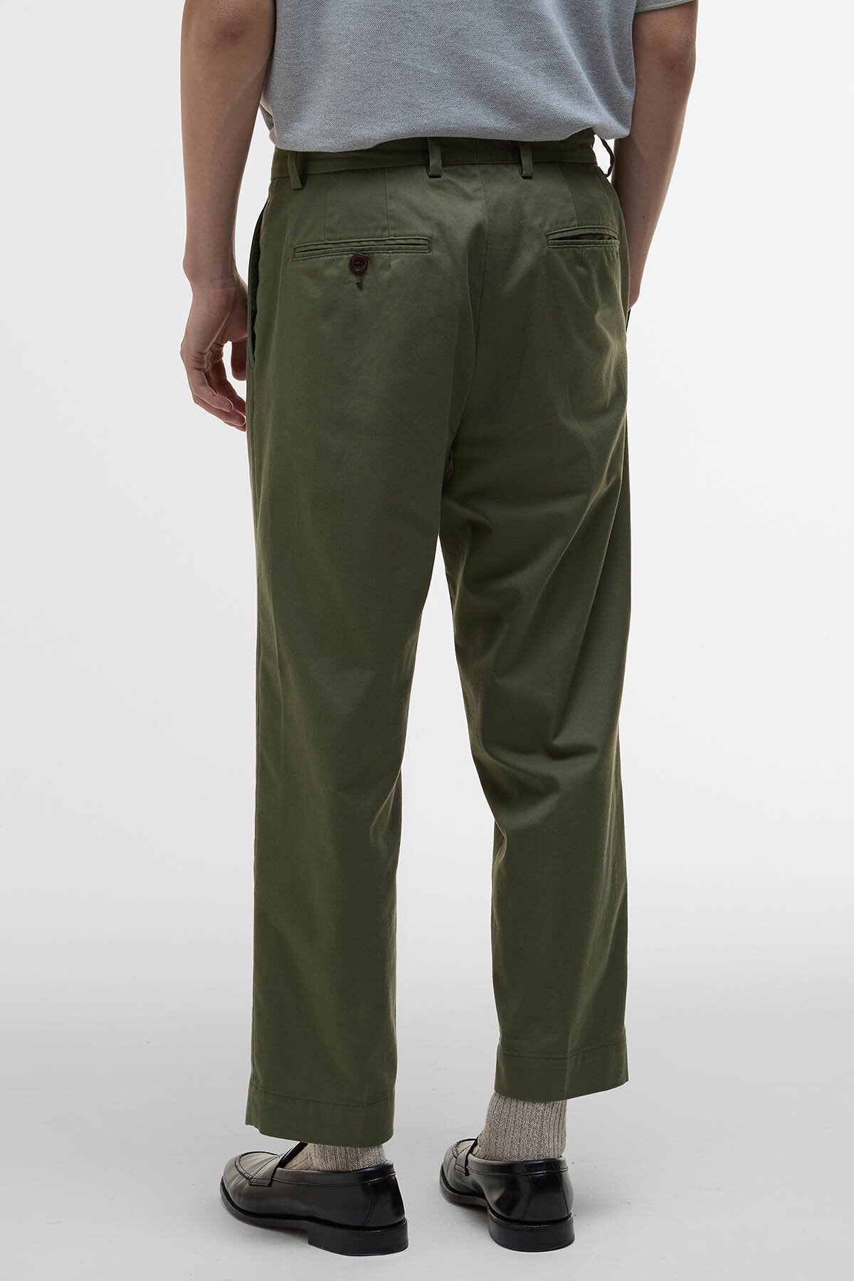 Ted Relaxed Chinos - OLIVE