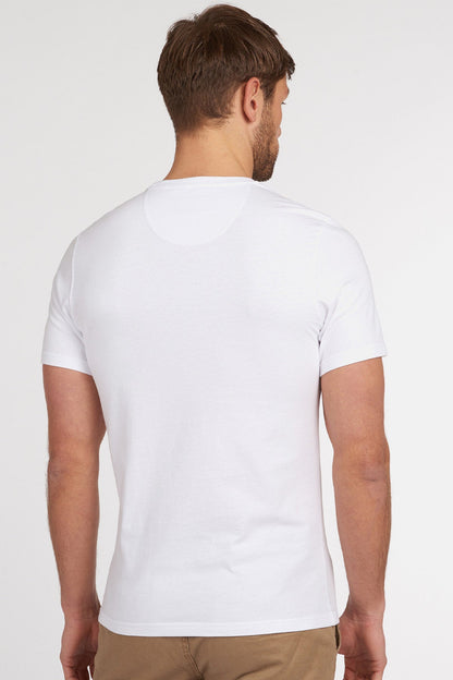 Casual Cotton T-shirt - WHITE