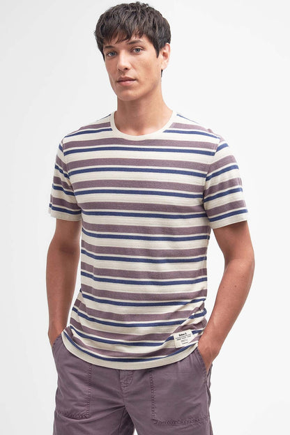 Whitwell Striped T-Shirt - PURPLE SLATE