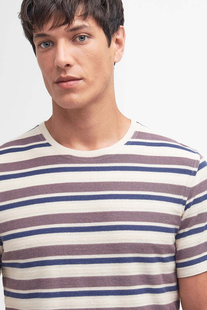 Whitwell Striped T-Shirt - PURPLE SLATE