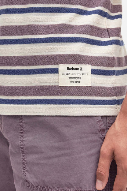 Whitwell Striped T-Shirt - PURPLE SLATE