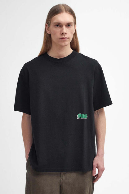 Leonard Oversized Graphic T-Shirt - BLACK