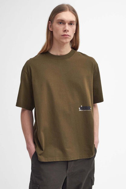 Leonard Oversized Graphic T-Shirt - LIGHT SAGE