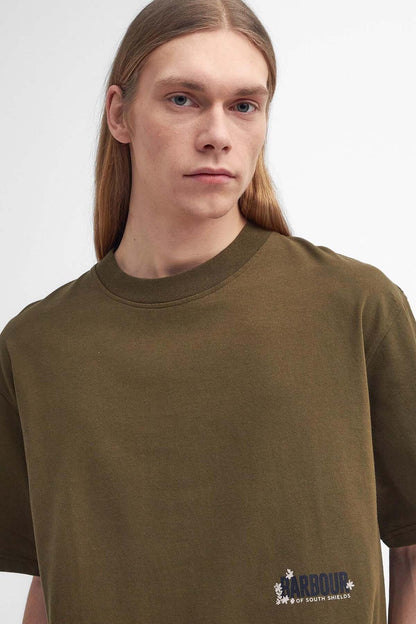 Leonard Oversized Graphic T-Shirt - LIGHT SAGE