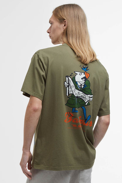 Regence Oversized Graphic T-Shirt - BURNT OLIVE