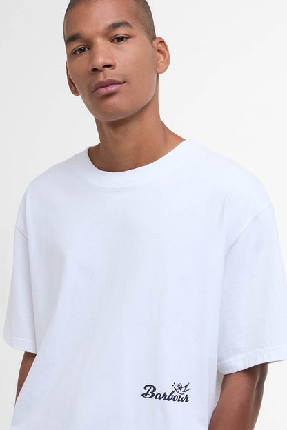 Regence Oversized Graphic T-Shirt - WHITE