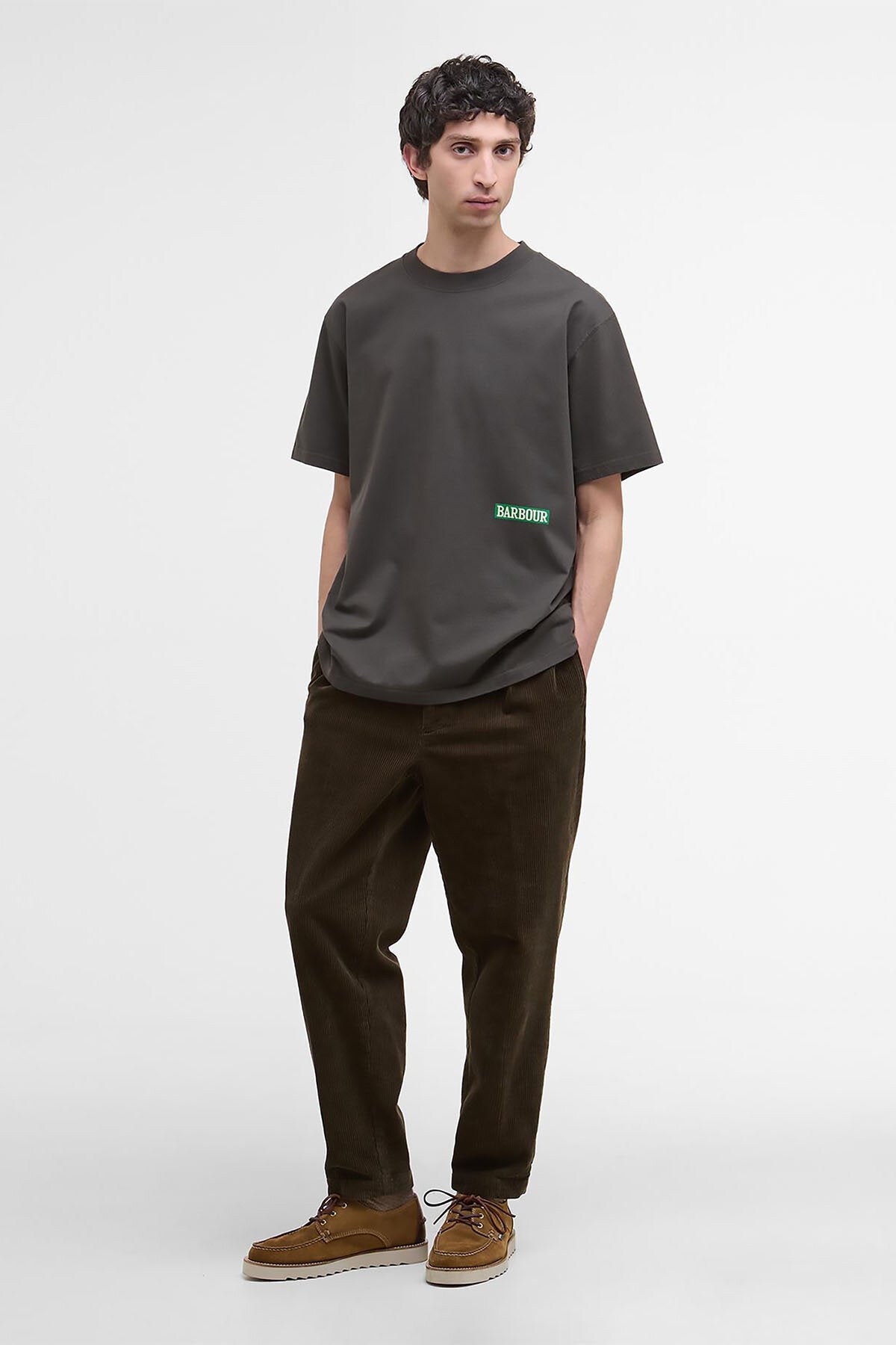 Mr Solway' Oversized Graphic T-Shirt - OLIVE INK