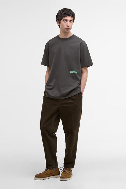 Mr Solway' Oversized Graphic T-Shirt - OLIVE INK