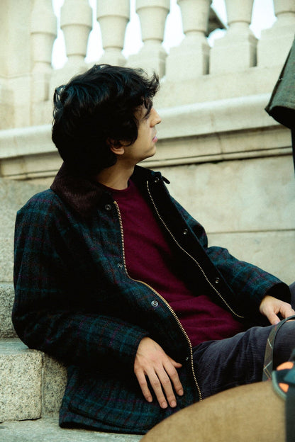 Wool Bedale Jacket - NAVY