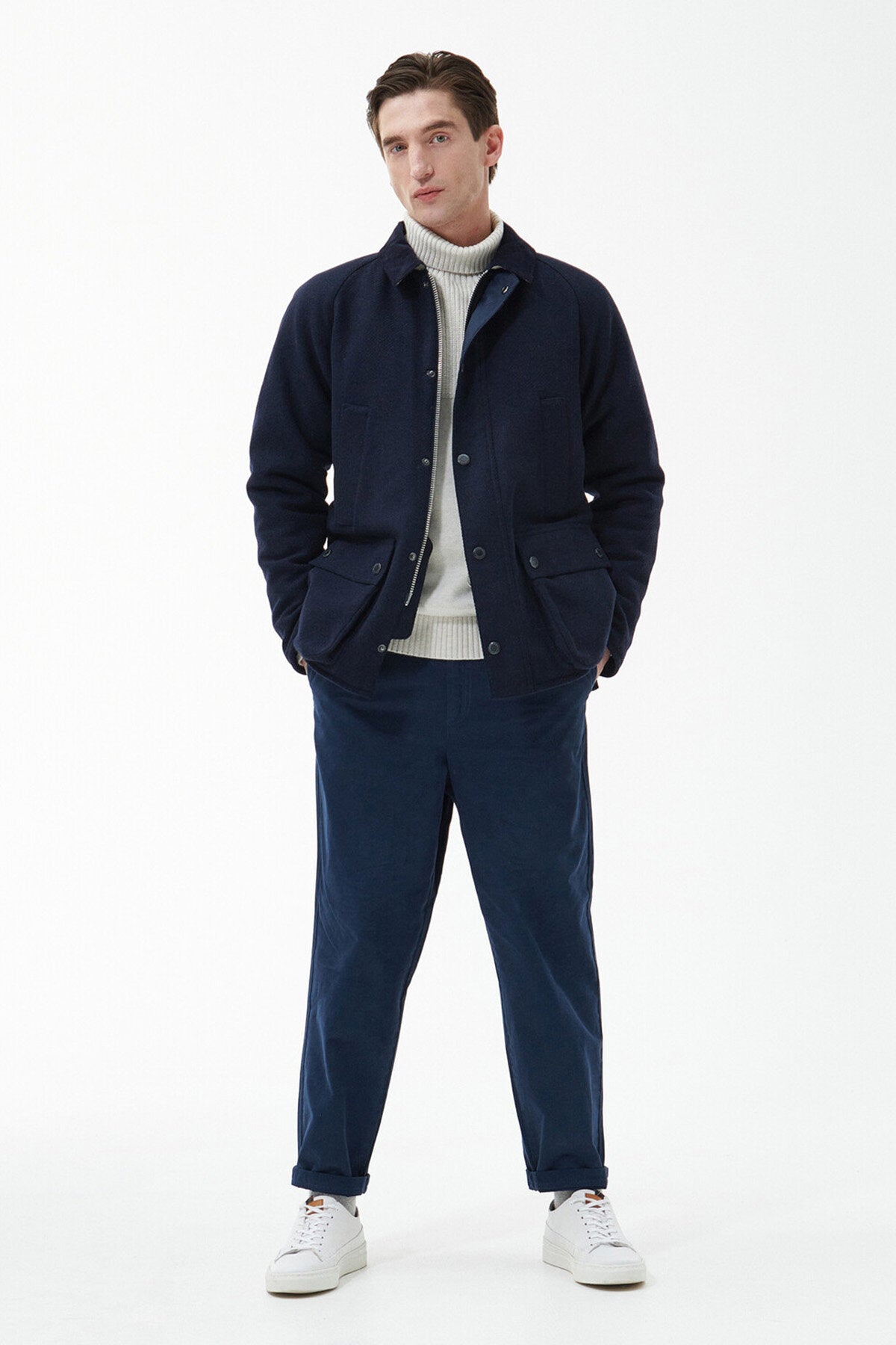 Bedale Wool Jacket - NAVY