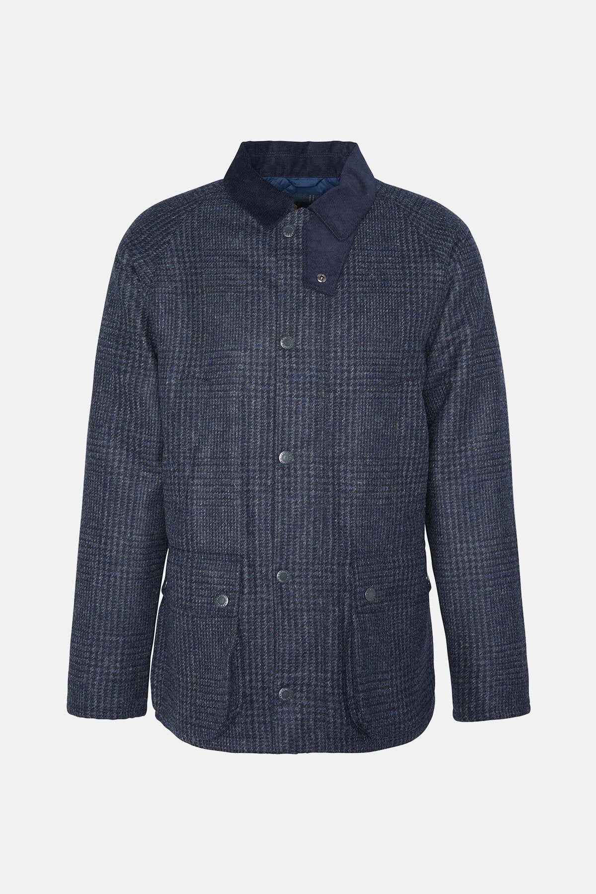 Bedale Check Wool Jacket - NAVY