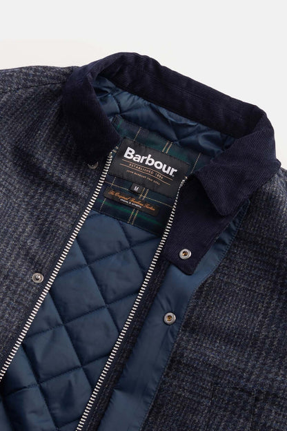 Bedale Check Wool Jacket - NAVY