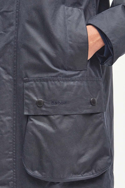 Border Wax Jacket - NAVY