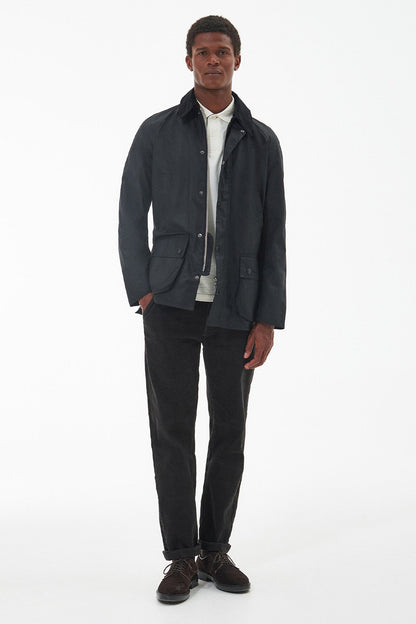 Ashby Wax Jacket - BLACK/CLASSIC