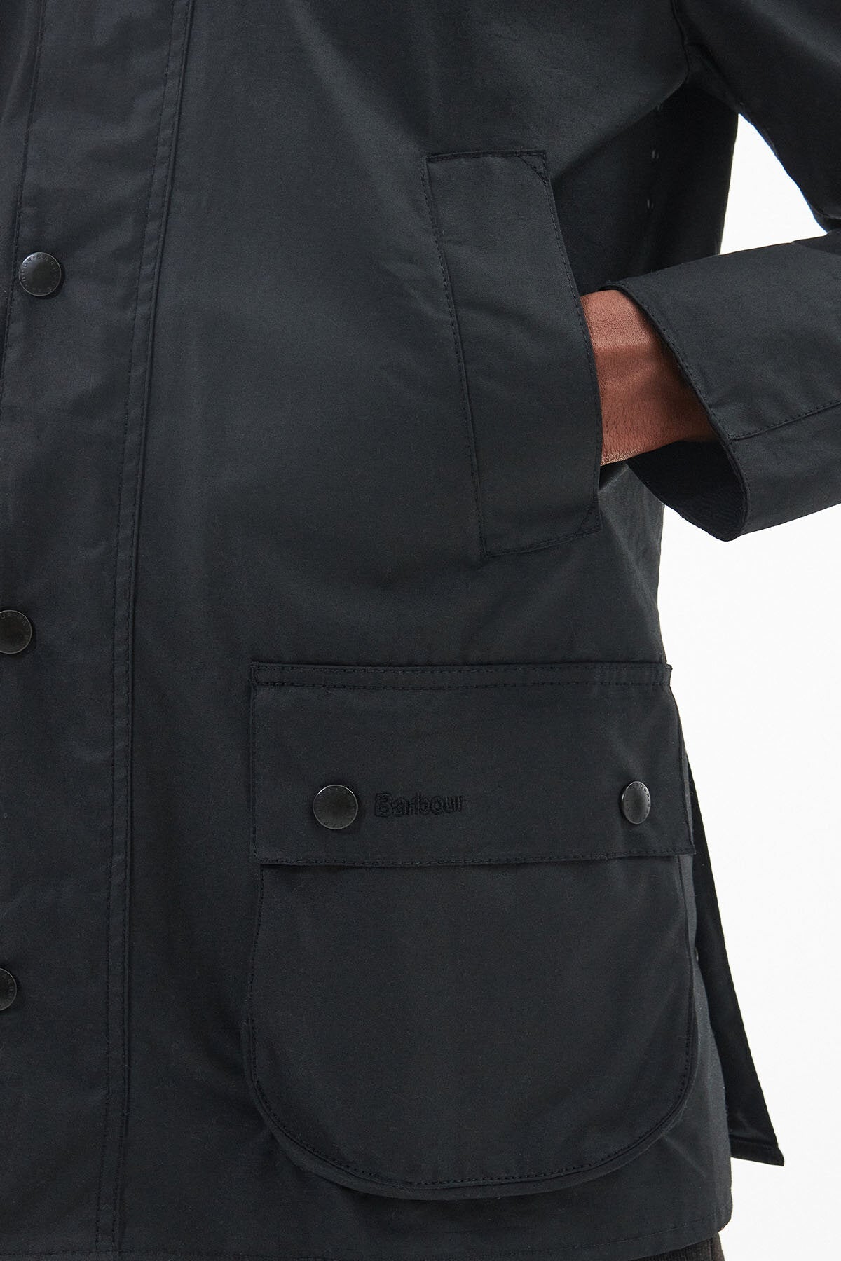 Ashby Wax Jacket - BLACK/CLASSIC