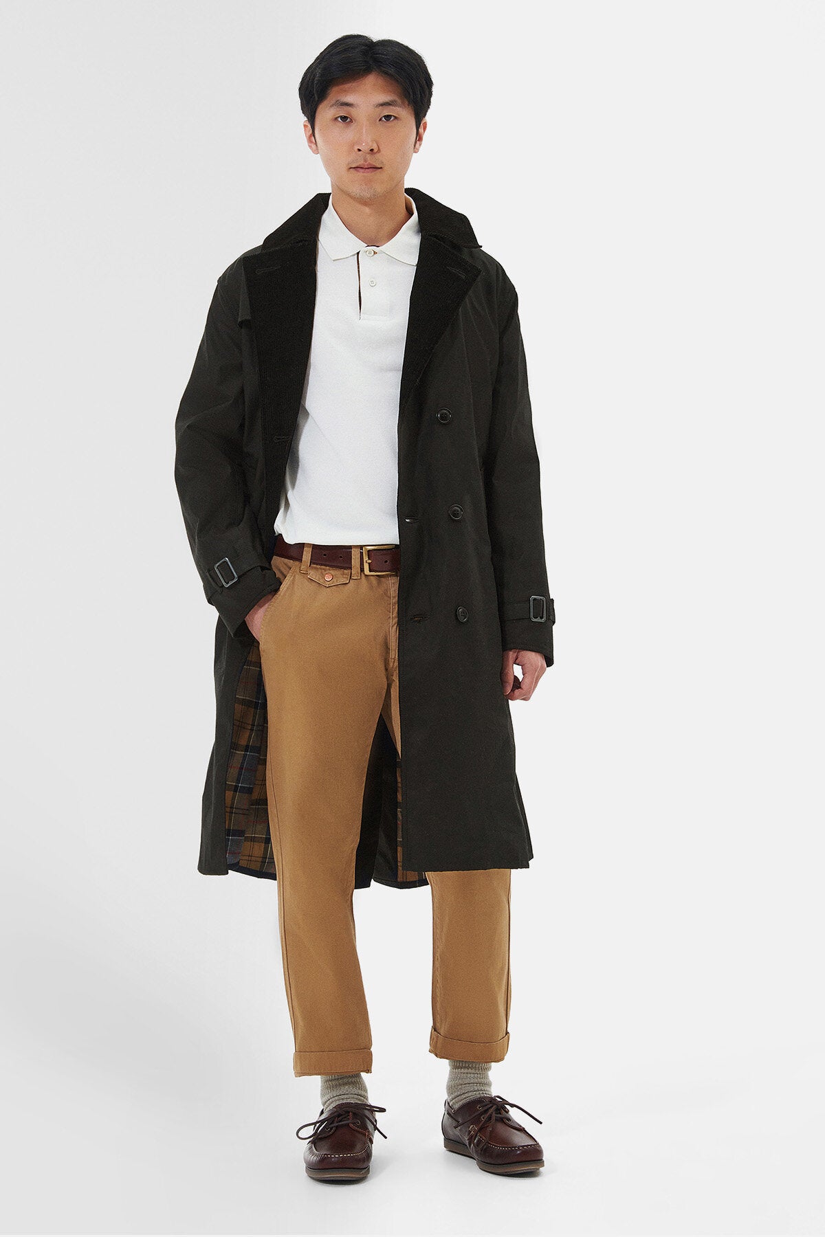 SL Whitley Wax Trench Coat - SAGE