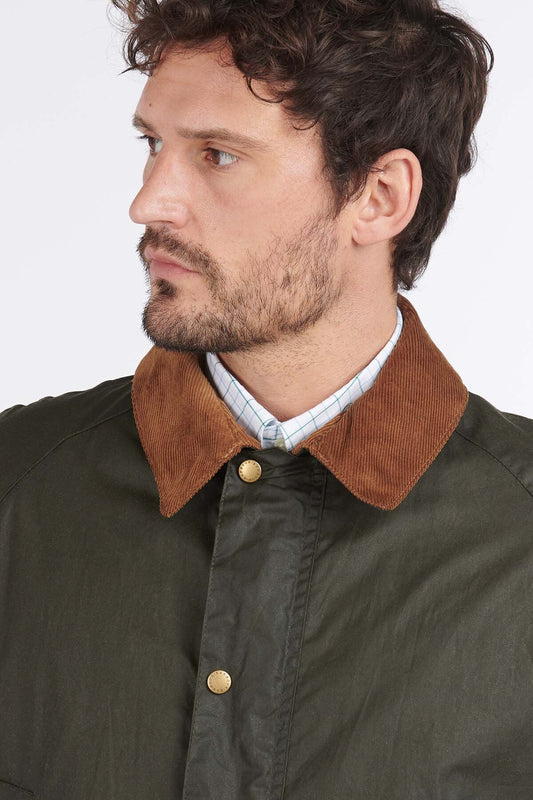 Lightweight Ashby Wax Jacket - ARCHIVE OLIVE