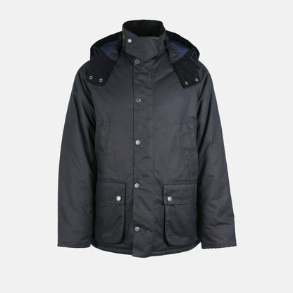 Winter Bedale Wax Jacket - NAVY OLIVE NIGHT