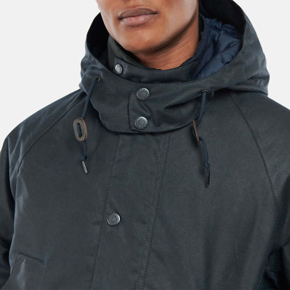 Winter Bedale Wax Jacket - NAVY OLIVE NIGHT