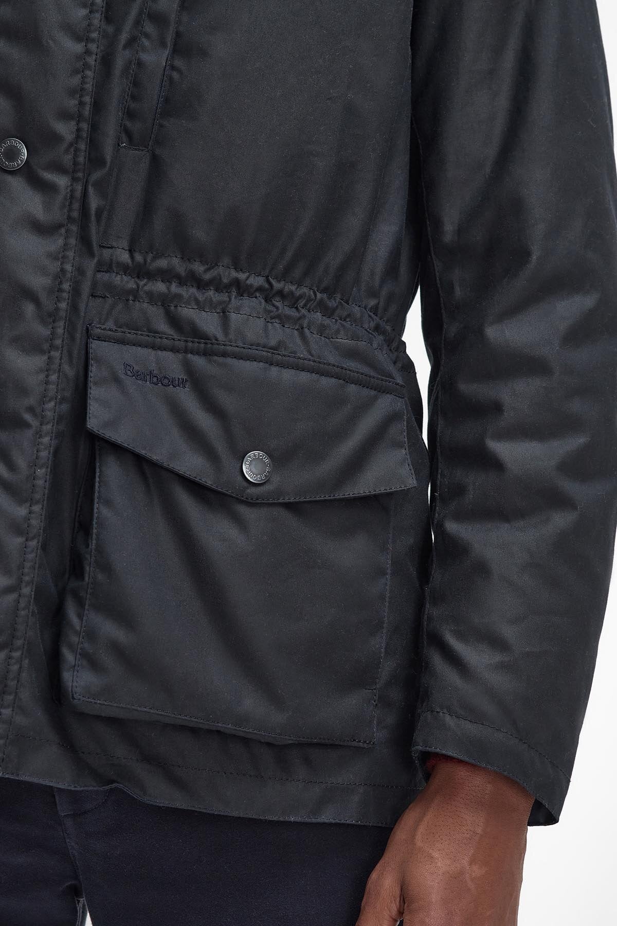 Falstone Waxed Jacket - NAVY