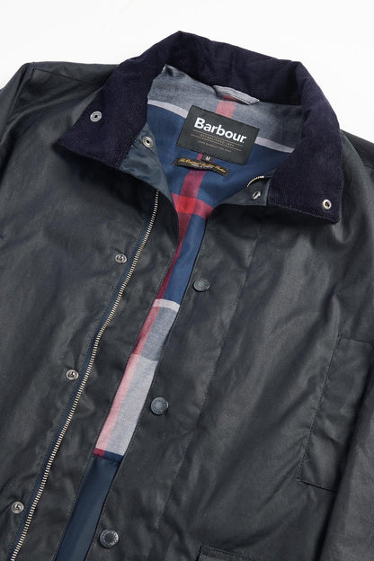 Beaufort Waxed Mac - NAVY