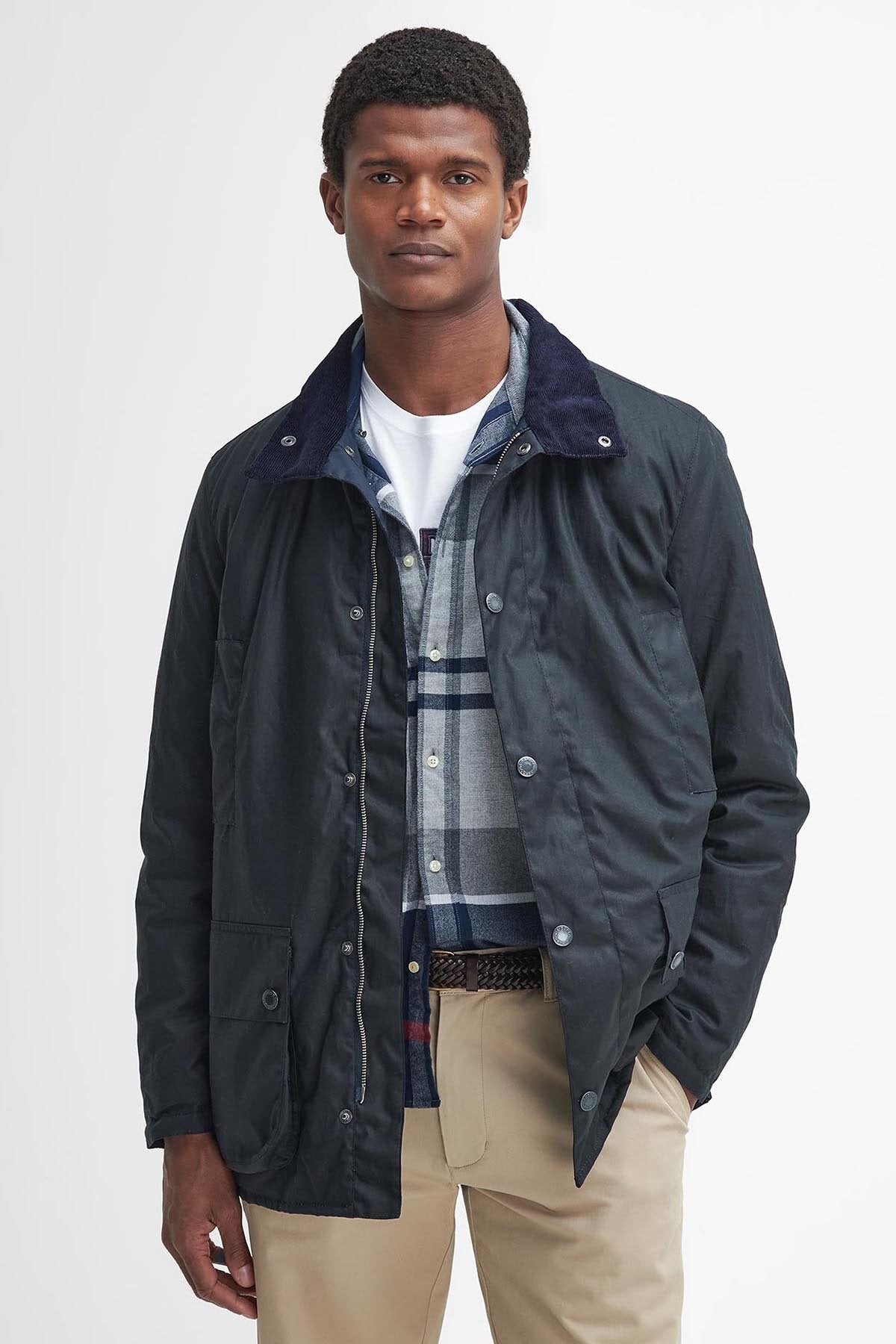 Beaufort Waxed Mac - NAVY