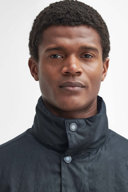 Beaufort Waxed Mac - NAVY