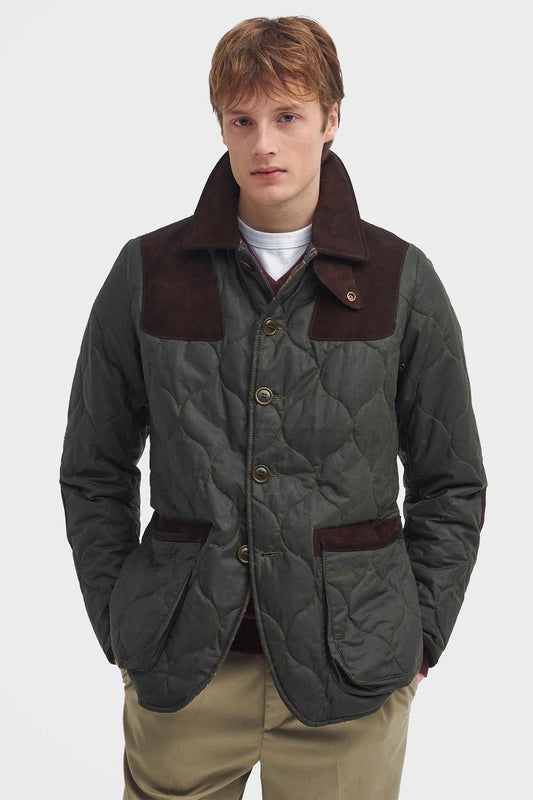 Sporting Quilted Waxed Jacket - ARCHIVE OLIVE