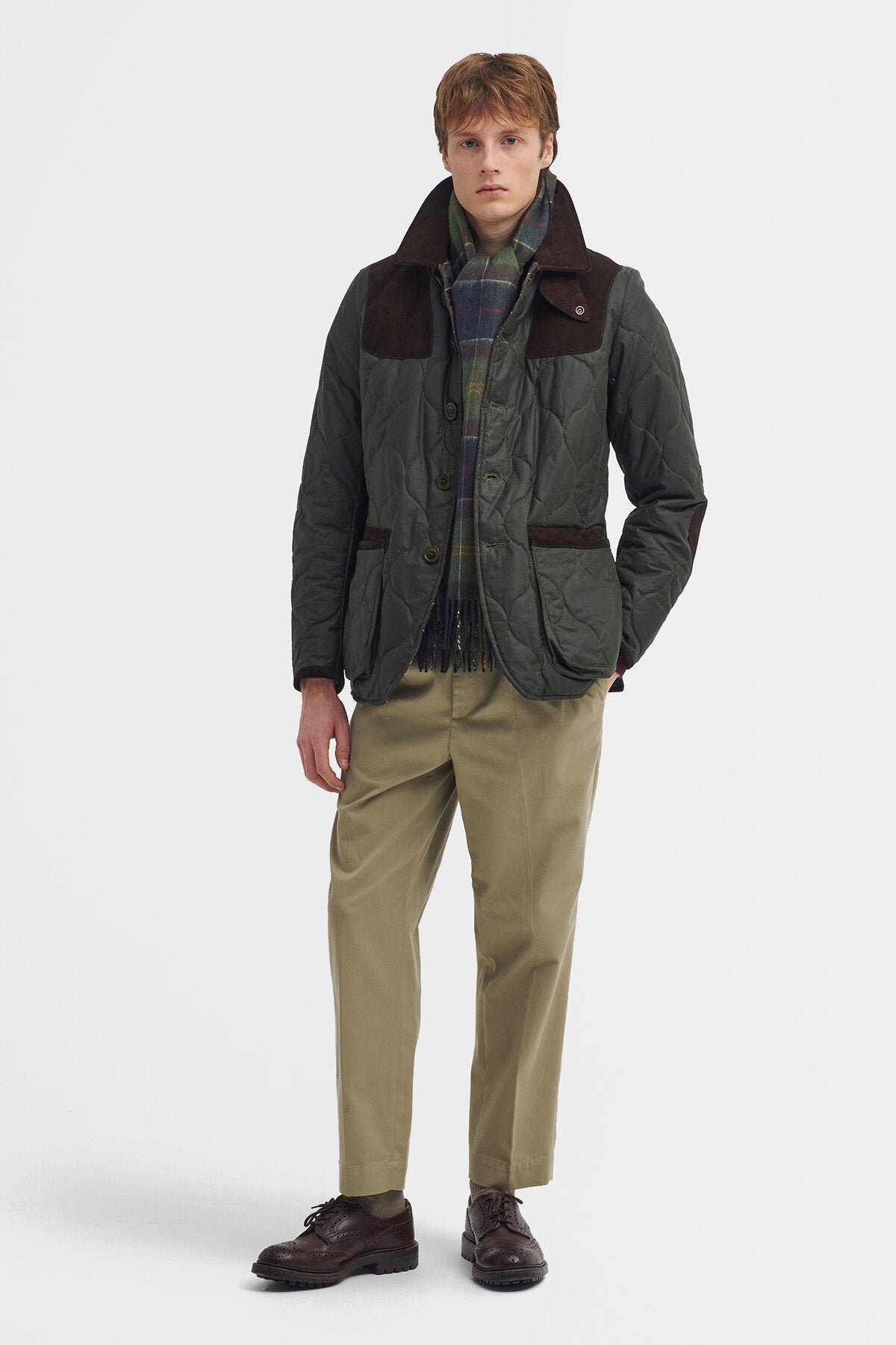 Sporting Quilted Waxed Jacket - ARCHIVE OLIVE