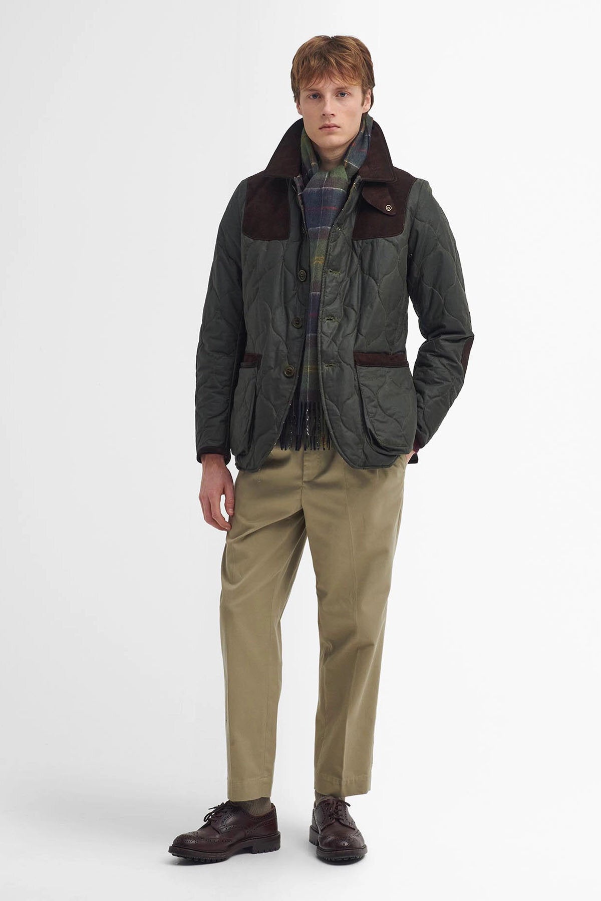 Sporting Quilted Waxed Jacket - ARCHIVE OLIVE