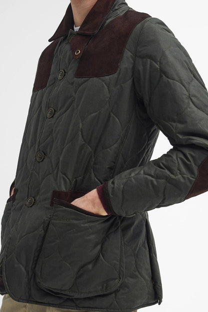 Sporting Quilted Waxed Jacket - ARCHIVE OLIVE