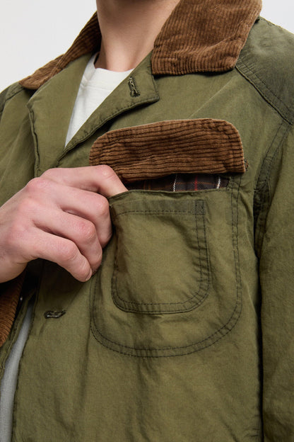 Workwear Wax Blazer - ARCHIVE OLIVE