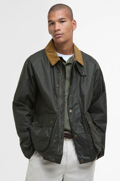Modern Bedale Waxed Jacket - ARCHIVE OLIVE
